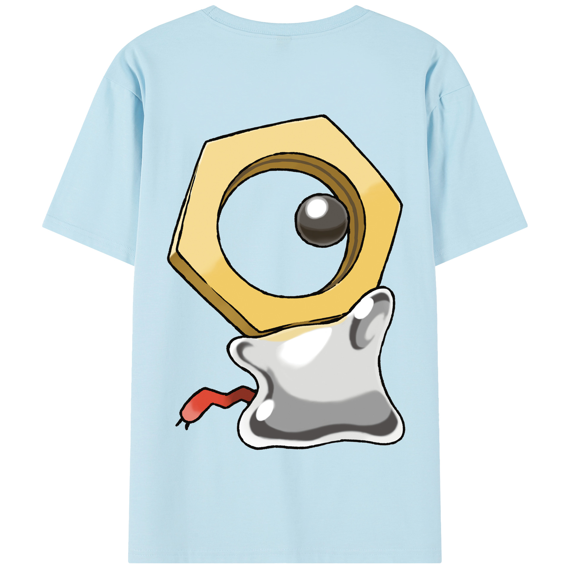 （画像用） ポケットモンスター Pokémon 綿100％半袖Tシャツ（背面プリント）
